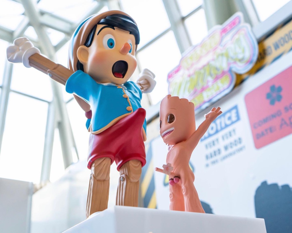 Pinocchio and Groot from movies and tv shows