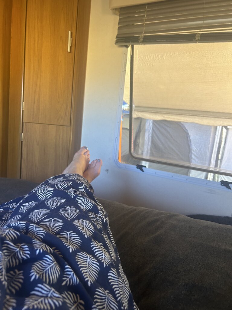 Laying down 