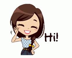 Hi cute gif, Saying hi gif, Animated alice