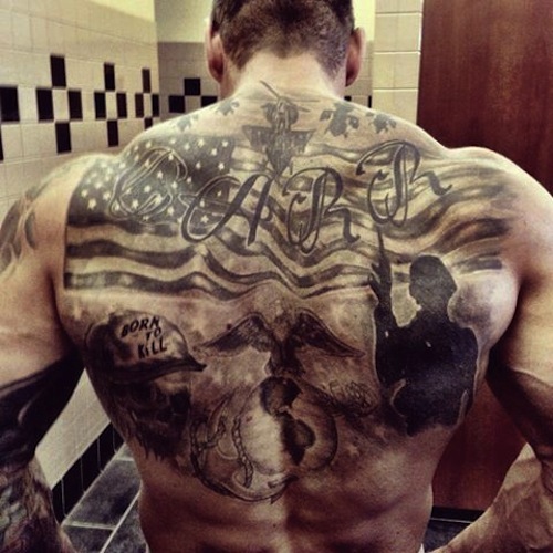 Awesome-USA-Flag-With-Marine-Logo-With-Soldier-Tattoo-On-Man-Back.jpg