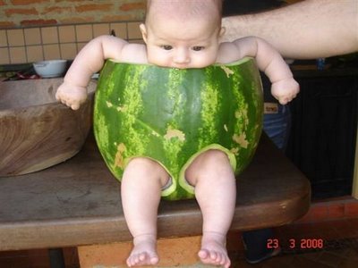 baby in water melon