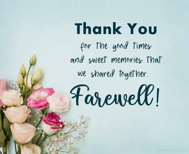 Farwell thanking image