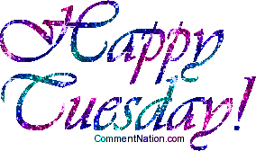 happy_tuesday_pink_and_blue_glitter_script.gif