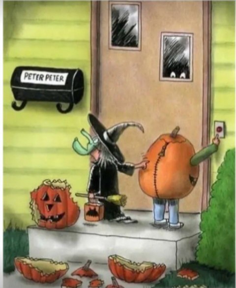 Halloween cartoon joke