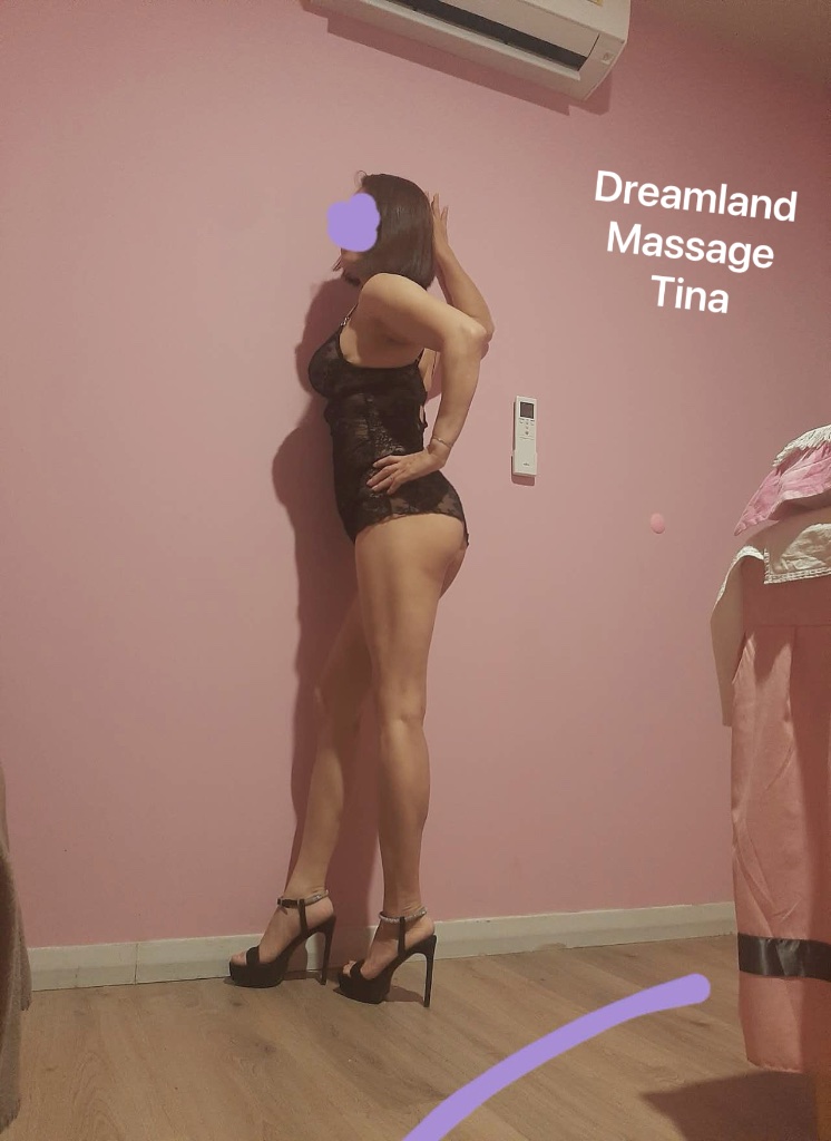Tina From Dreamland massage in sexy lingerie