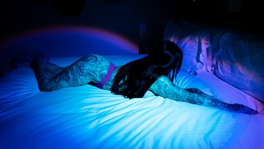 Beau Moore  Beautiful Blue-eyed and Tattooed Aussie Babe