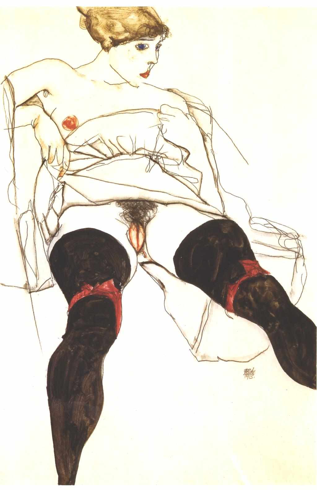 Schiele_-_Frau_mit_schwarzen_Strümpfen_-_1913.jpg