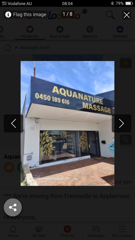 Aquanature massage
