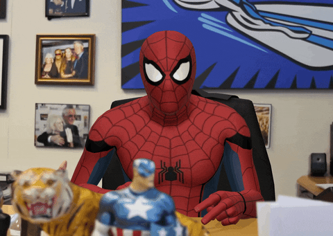 Spider man cool hello  gif.gif