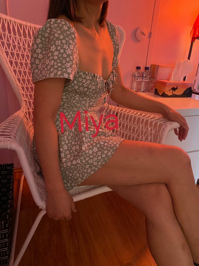 Miya sitting on chair