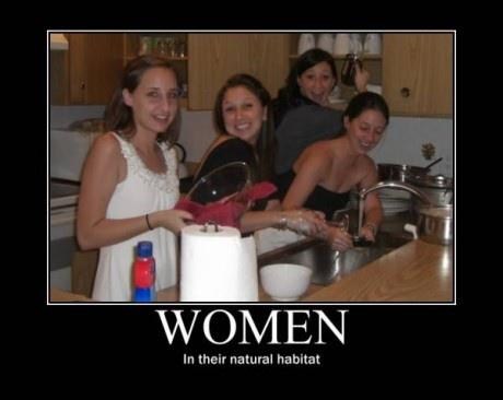women in their natural habitat joke