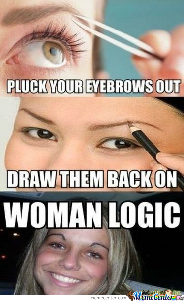 eyebrow joke sexy face