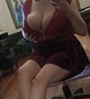 Snapchat-Dannired skirt red top bust.jpg