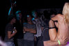 groupe of guys looking at naked girl in stockings