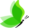 Langtrees_green_butterfly_logo.png